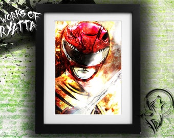 Power Rangers Red Ranger/Jason, Red Zyuranger Dragon Shield Print