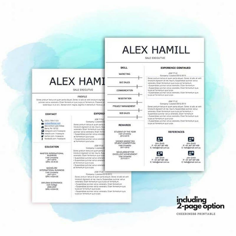 cv template doc