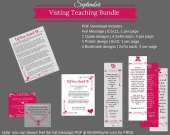 September 2017 Visiting Teaching Downloadable Bundle