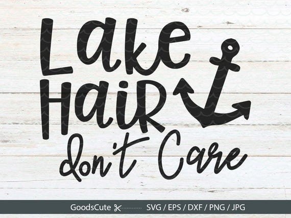 Download Lake Hair Don't Care SVG Vector Clipart for Silhouette