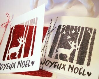 CARTE DE VOEUX joueux noel