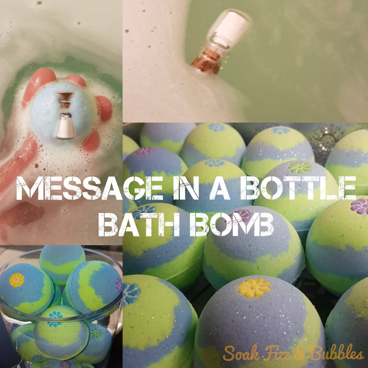 Custom Bath BombMessage in a Bottle Bath Bomb Bath Bomb