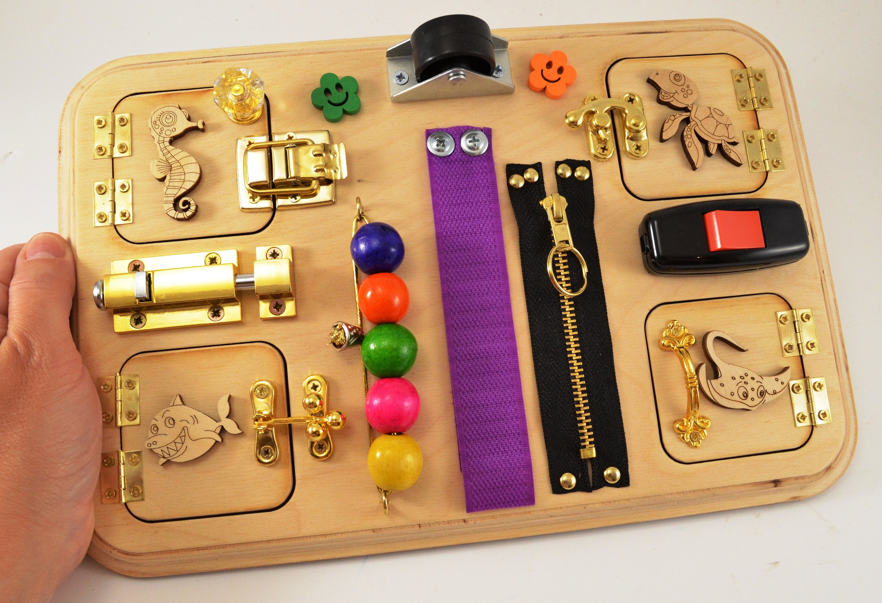 Sensory for baby Travel busy board Toddler toys Toy for