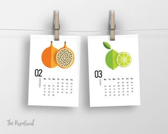 small desk calendar 2018