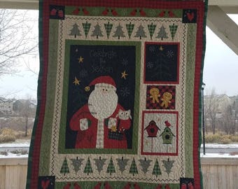 Santa in the Trees Quilt Pattern PDF