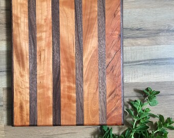 Butcher Block Cutting Board, Wood Cutting Board, Wedding Gift, Unique Cutting Board,