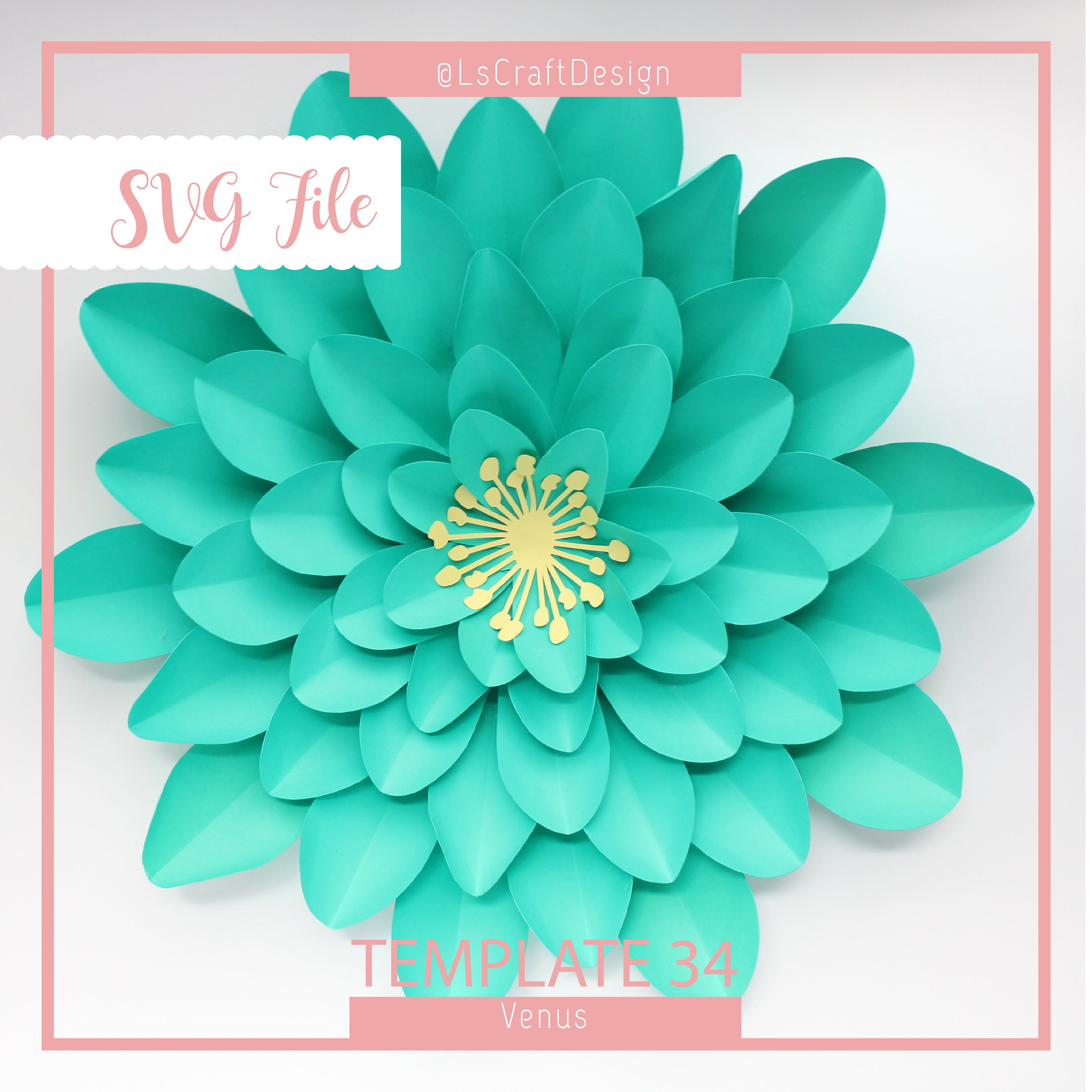 Free Free 342 Flower Template Svg Free SVG PNG EPS DXF File