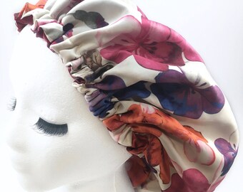 Large Satin Bonnet Reversible