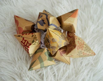 Wool and kraft paper Garland