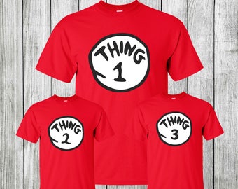 Thing 1 Thing 2 Shirts, Thing 1 Shirt, Halloween halloween costumes Matching Shirts Birthday Gift Christmas Gift Twin Baby Gift Twin Outfits
