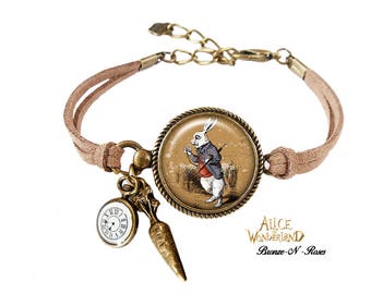 Boîte à Bague Alice Au Pays Des Merveilles – Coffret Bois – Fait Main Slovénie