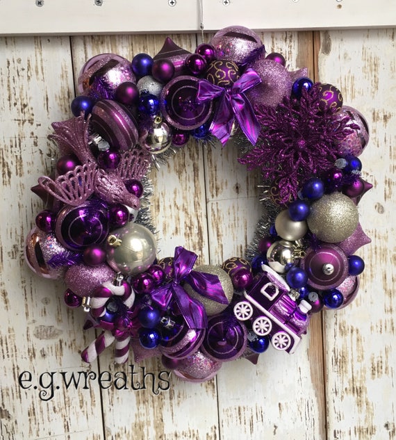 Purple Ornament Wreath Christmas Wreath Toy Ornament