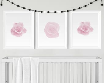 Rose Wall Decor pink rose wall art | etsy Rose Wall Decor pink rose wall art | etsy