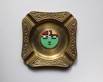 Mid Century Brass Ashtray