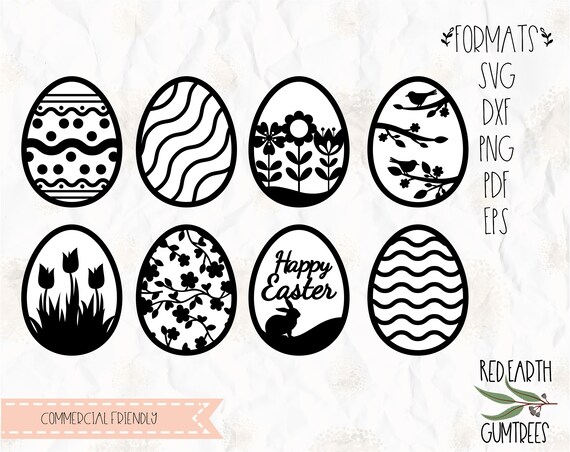 Download Easter eggs, Easter, Easter bunny, SVG, PNG, DXF, Eps, Pdf ...