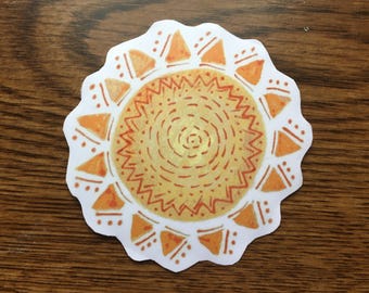 Sun Design Vinyl Sticker