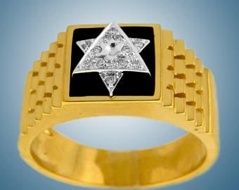 Bracelet etoile de David argent