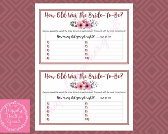 Guess the brides age | Etsy