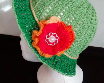 Crochet Spiral Summer hat