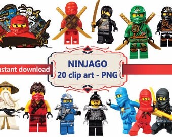 INSTANT DL- 20x Ninjago Clipart - printable Digital Clipart Graphic Instant Download