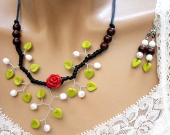 Romantic spring floral set was
