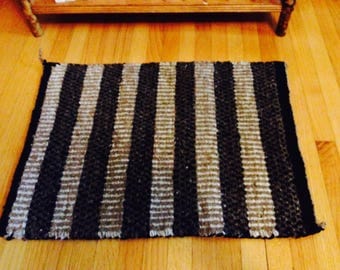 small navajo rug, double weave rug, native american rug