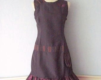 Sleeveless dress, violet, purple color, size M - 40 romantic woman