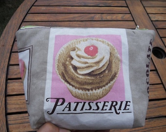 PATISSERIE fabric makeup bag