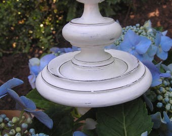 Weathered old spinning makeover and white