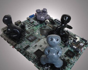 Artwork - "Relaxing framed" computers
