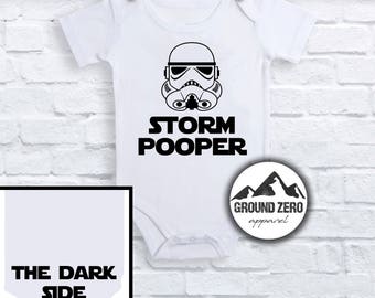 Stars Wars Baby Bodysuit - Storm Pooper - Funny Baby Bodysuit