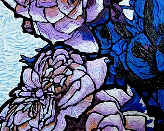 Painting with thick pastes "Ultramarine"