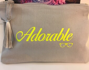 Women's Clutch perssonalizzata clutch wristlet Beach brings everything cosmetic bag