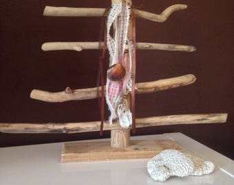 Natural Driftwood jewelry holder