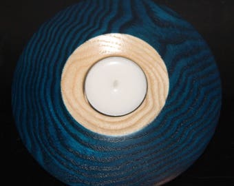 "Cosmos" blue candle holder
