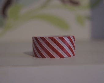 STRIPED 3 M X 1.5 CM WASHI MASKING TAPE RIBBON DECAL