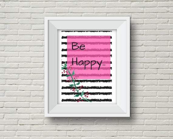 quote printable wall art office decor printable art be