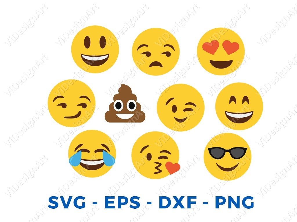 Emoji SVG Collection Emoji Clipart Smiley faces svg