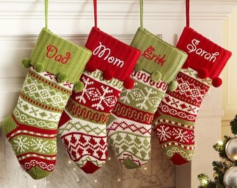 Snowflake Stockings,Personalized Stockings,Personalized Christmas Stockings,Monogrammed Christmas stockings,Gift for him, Gift for her