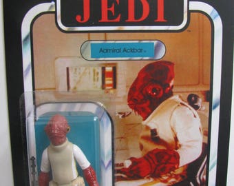 Star Wars Vintage ROTJ Admiral Ackbar carded Kenner NEW