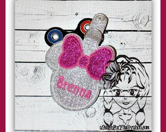 Mr Mouse & Ms Mouse Fidget Spinner Toy Case Cover - Key FOB Key Ring Snap Tab ~ INSTANT Download Design by Carrie