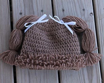 Cabbage patch hat, crochet cabbage patch wig, baby hat, halloween costume, crochet costume, cabbage patch baby