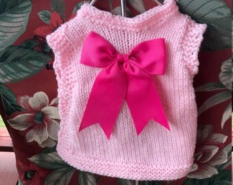 Small Dog Sweater Hand knit Chihuahua-Yorkie-Maltese