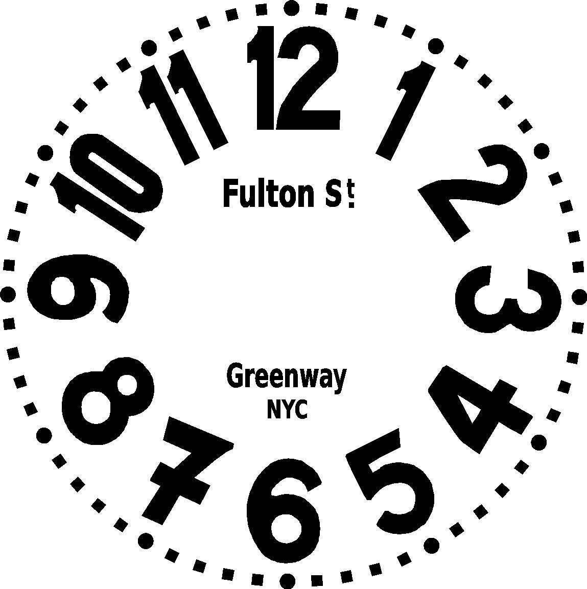 Clock face decal for 24 in round board in choice of color