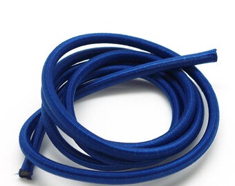 1 m elastic cord - sandow - 4.5 mm - blue royal
