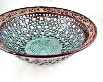 Pottery 9th Anniversary gift, Ninth wedding anniversary gift, Handmade gift for Pottery Anniversary - IN STOCK 151WB