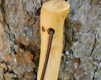 Walking stick with Cinnamon finish, Rustic Wood Hiking staff