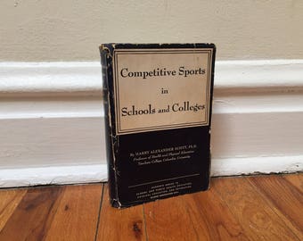 Competitive Sports in Schools and Colleges Book Coaching High School Football Athletics Physical Education Vintage 1951