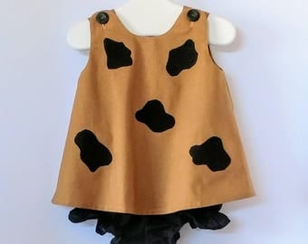 Vintage Baby and Toddler Pebbles Flintstone Costume