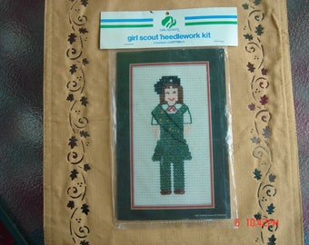 Girl Scout Needlework Kit - Counted Cross Stitch - ONS 1982